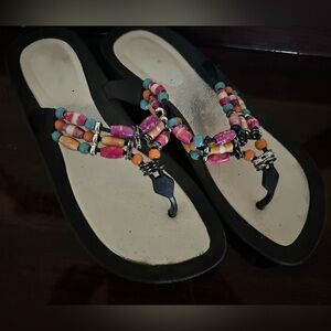 Colorful Beaded Women's Sandals